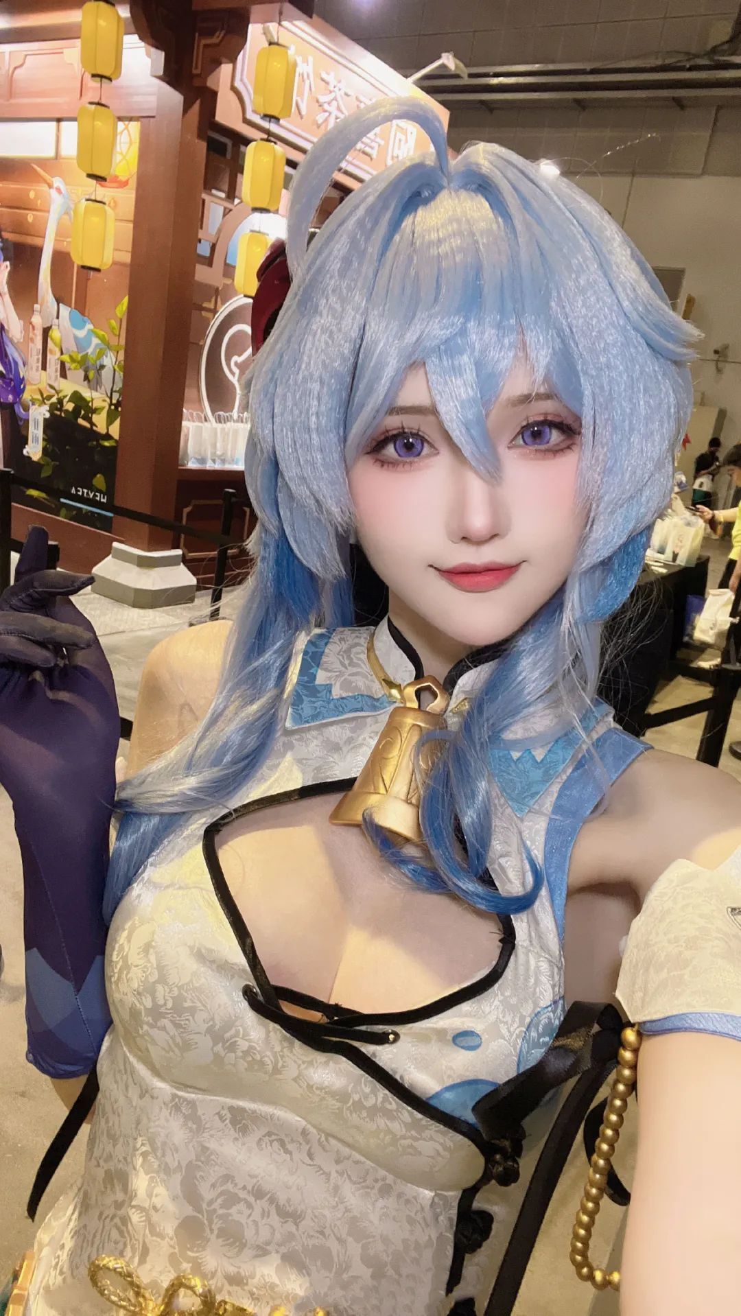 原神cos：优菈大长腿太顶了！制服雷神，女仆申鹤温柔可爱！女仆绫华甘雨也不错！
