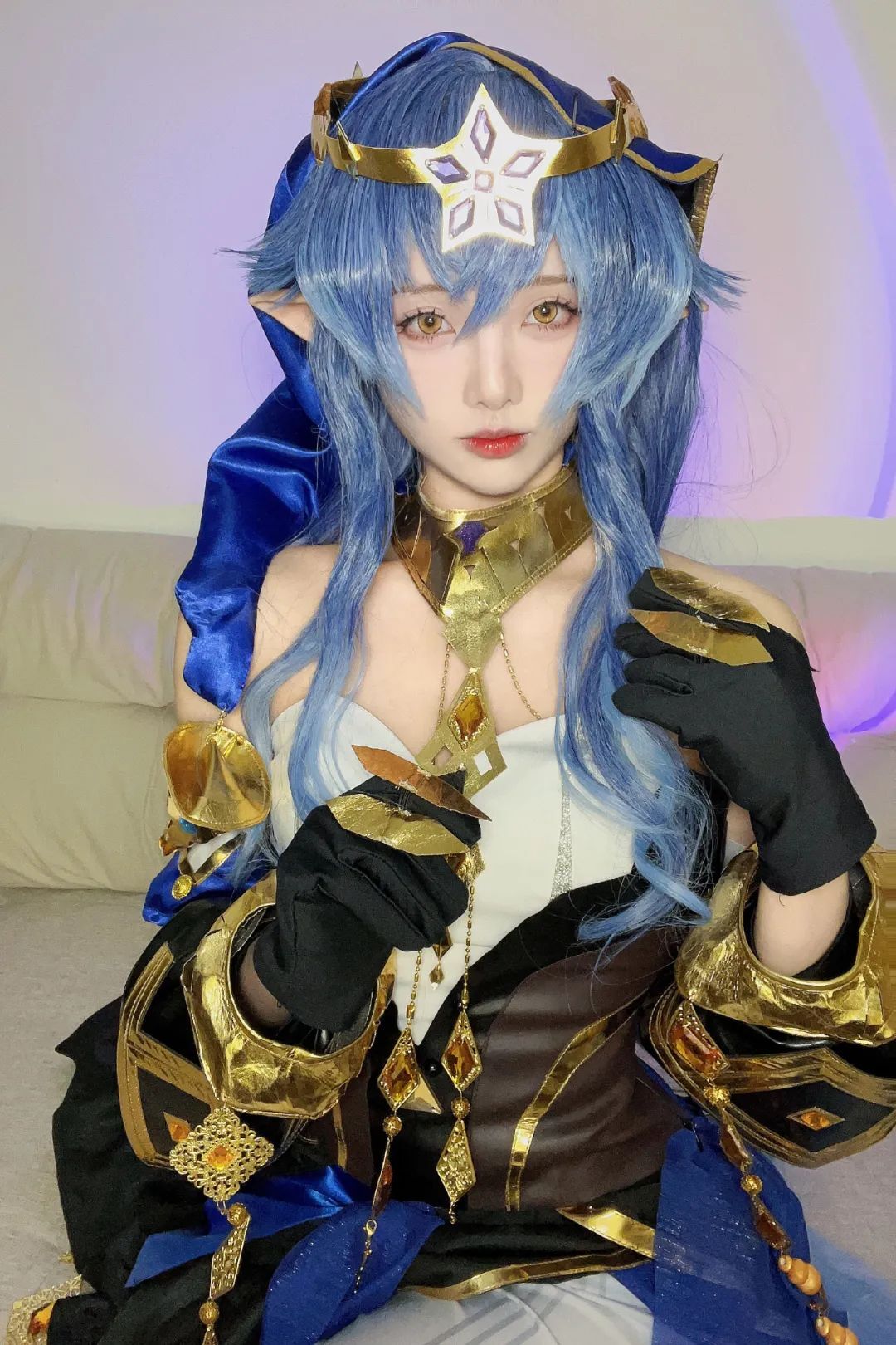 原神cos：花嫁神子太美了！一米八的女仆刻晴谁见过？黑丝旗袍申鹤让人心动！椰奶甘雨太可爱了！