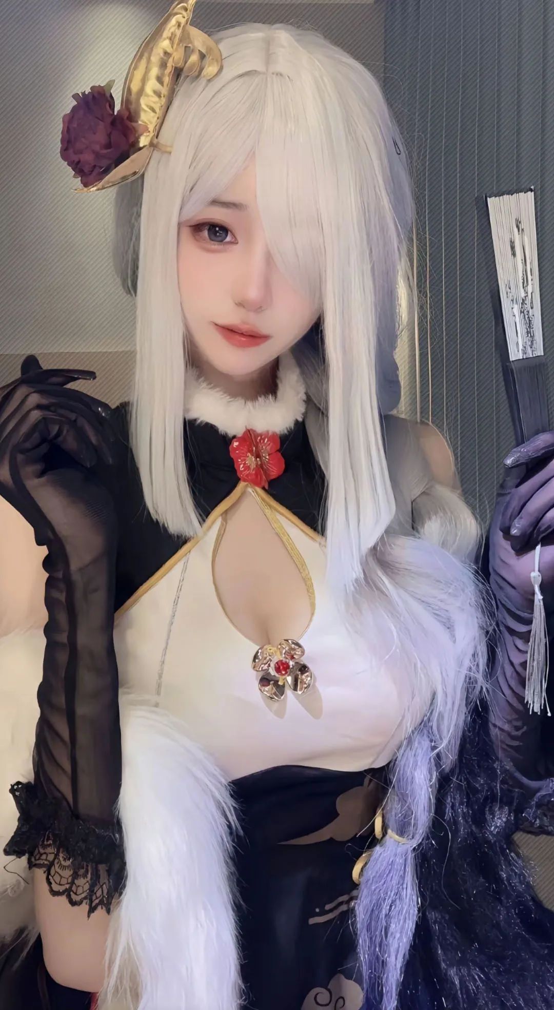 原神cos：裸足+纱裙，申鹤太成熟了！黑色和服绫华太帅气了！校服宵宫超可爱！黑丝女仆莫娜谁不爱？
