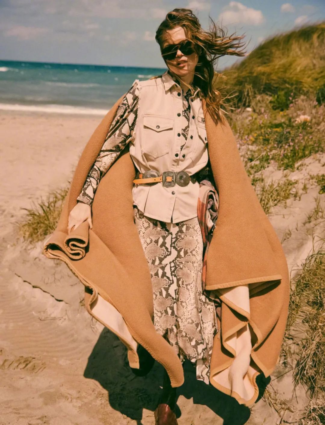 超模Kasia Struss，狂野酷飒！Elle France  2023年6月刊