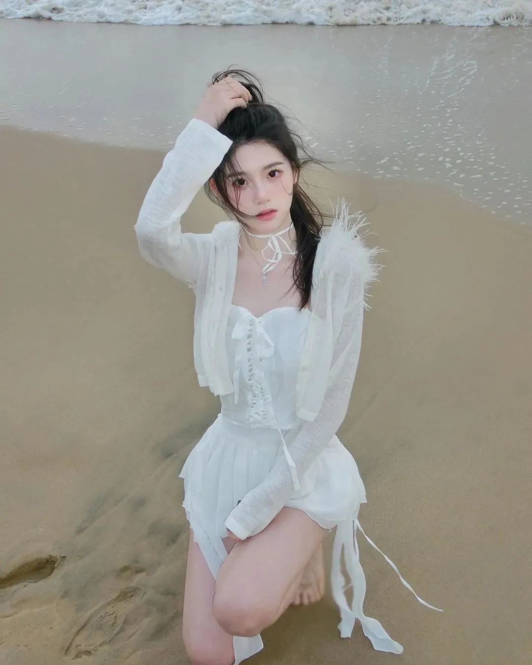 国产网红萧萧，甜美可人的颜值女神