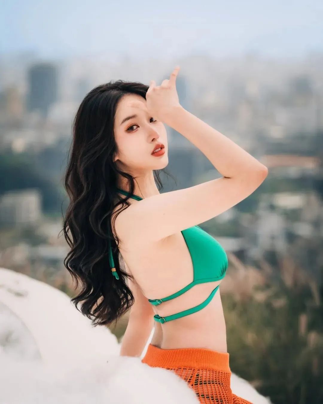 台湾网红美女郑若青，天生丽质的颜值系女神