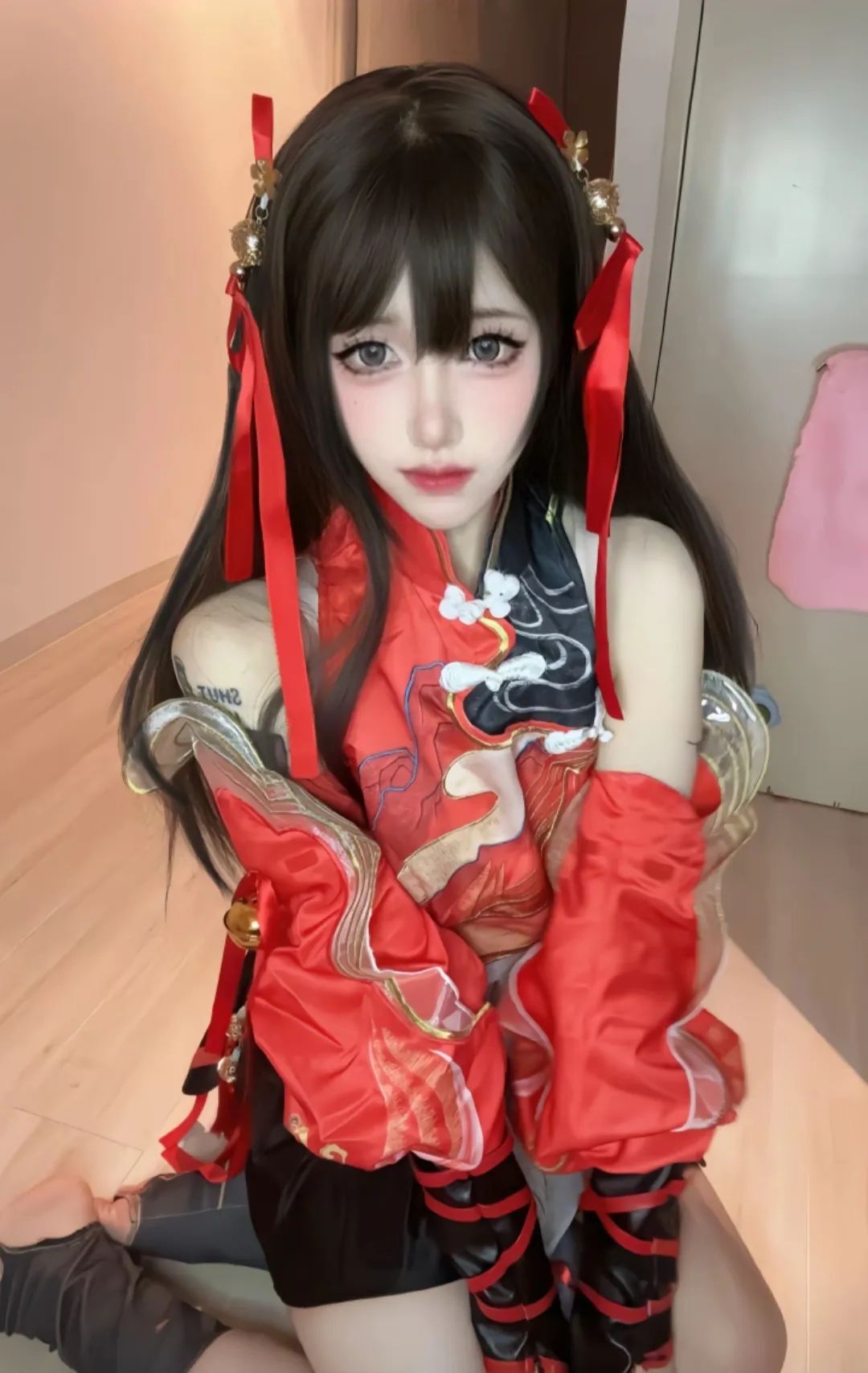 “后来我不再奢求幸福只希望你我平安”#沈妙#朱雀星衣#永劫无间穿搭#永劫暖暖#平安#千机喵