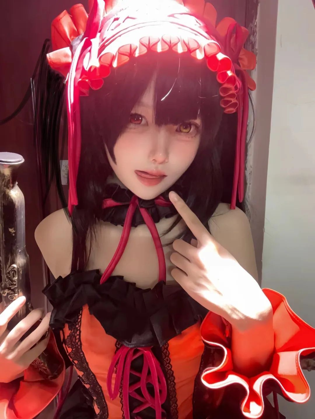 #动漫#约会大作战 如果全世界都否定你的话，那么我就要超过他们更加的选择你#时崎狂三cos
