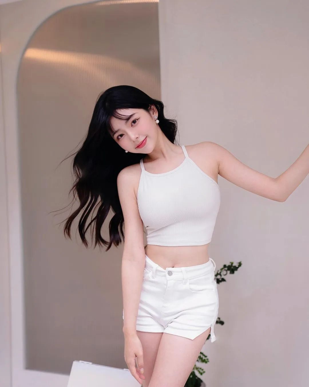 纯欲小台妹！白嫩肌肤，甜蜜可爱！爱了爱了