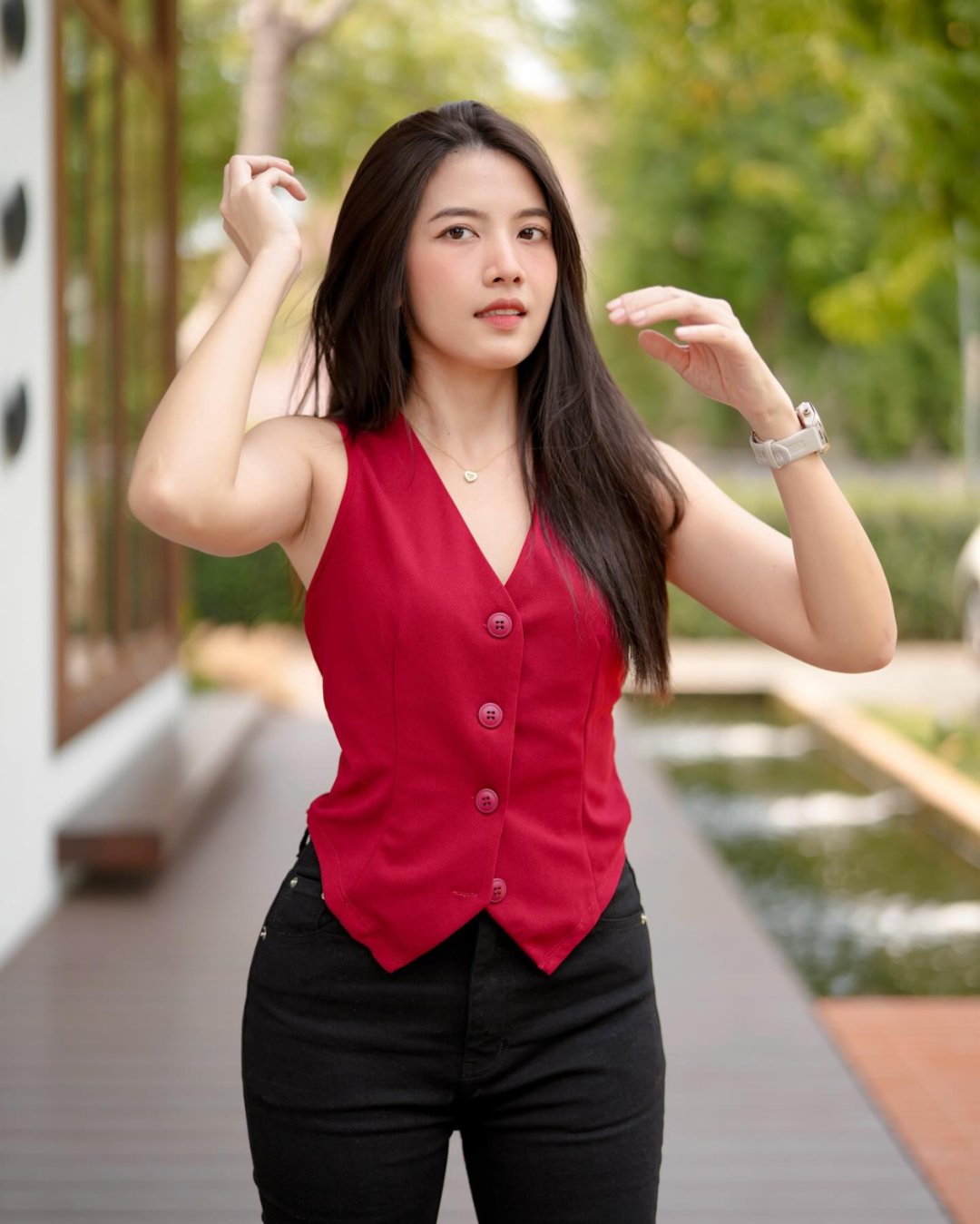 身材太完美！笑容太甜美！