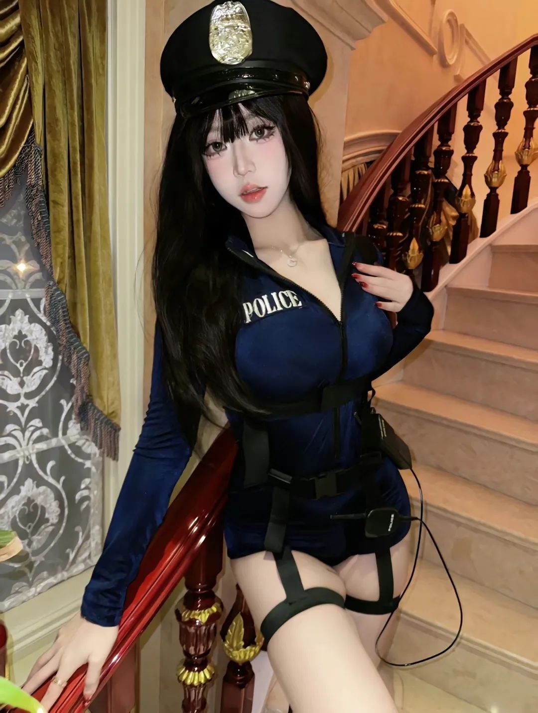 抱歉…你被逮捕了#女警cos#御姐#制服#辣妹