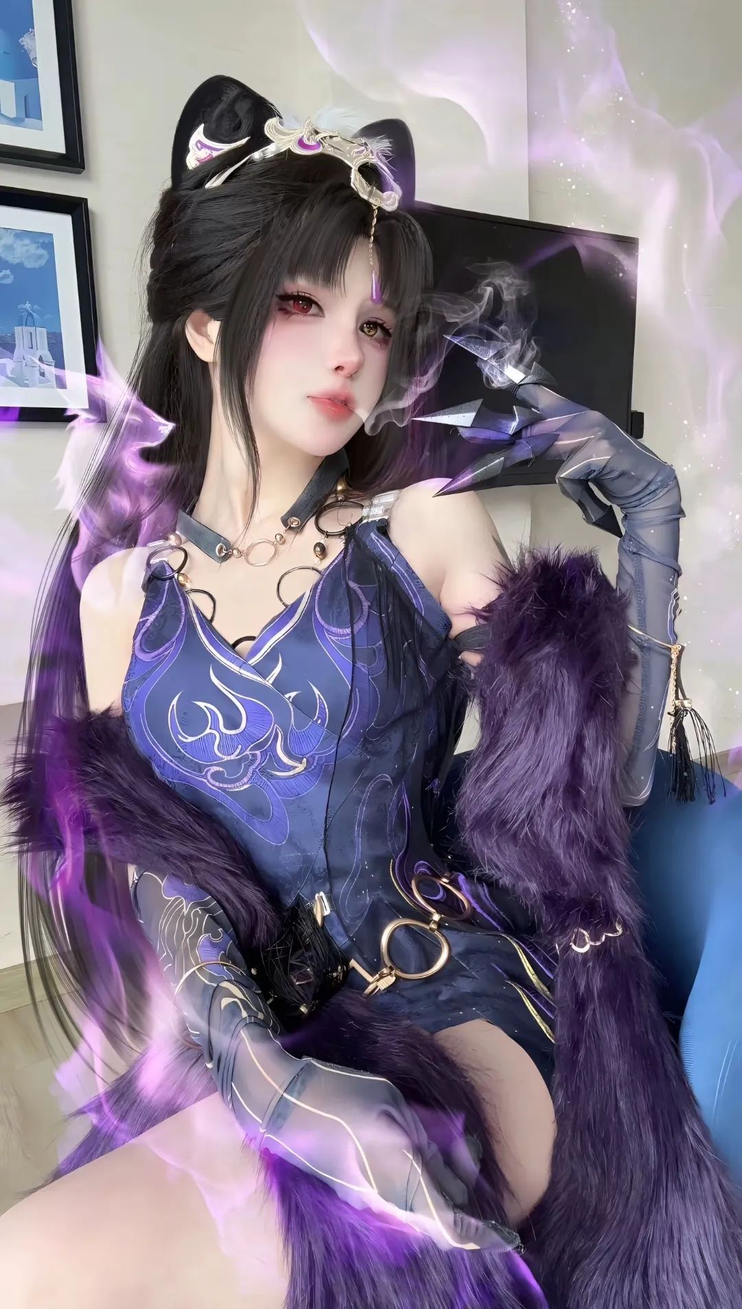 “臣服于我的脚下吧”你的灵魂我收下了#玉玲珑#cos#狐狸#永劫无间#御姐