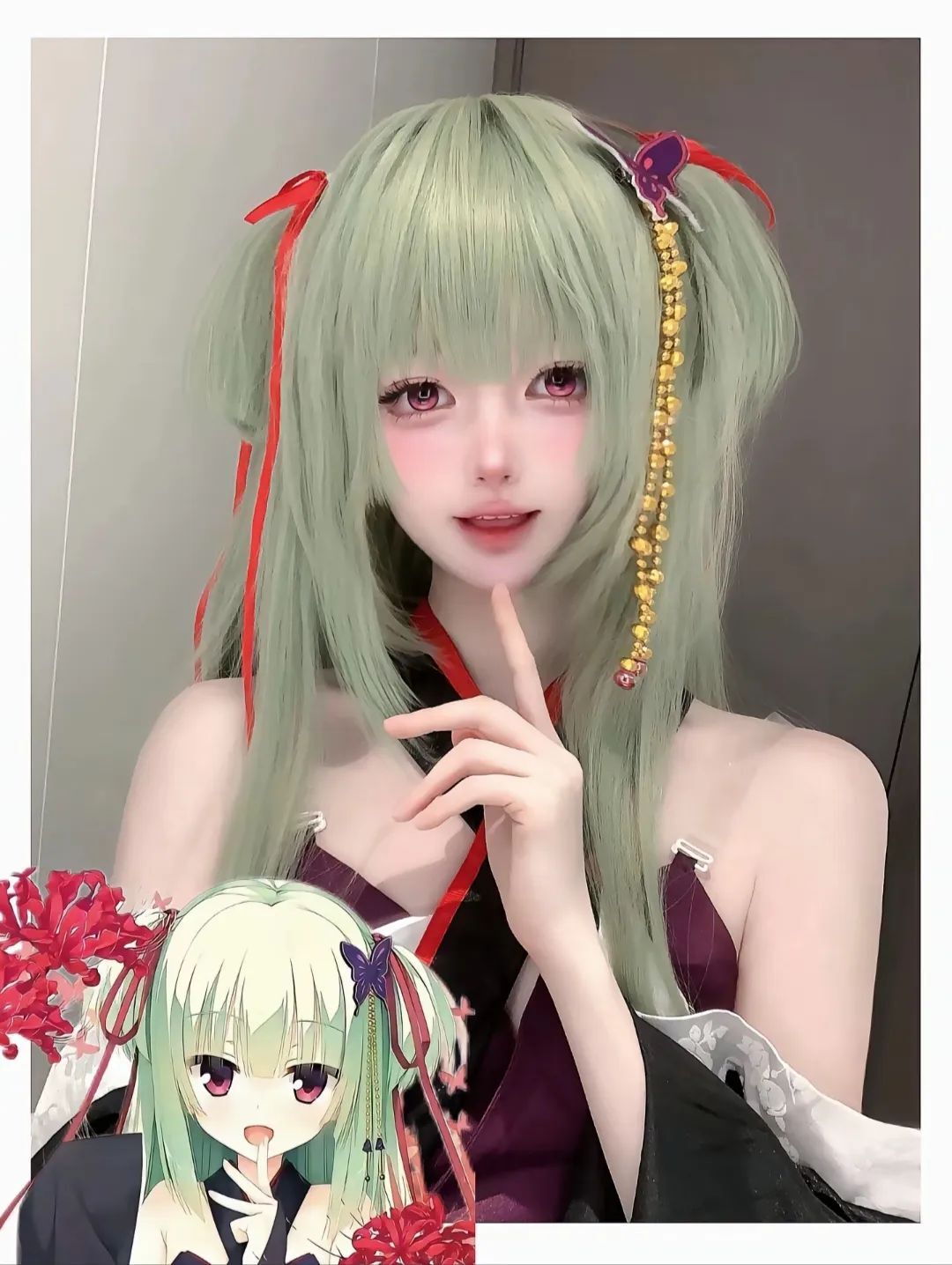 “愿你不用再独与明月为伴，因为总是有人会幸福着你的幸福”#galgame#千恋万花#幼刀丛雨#cos#甜妹