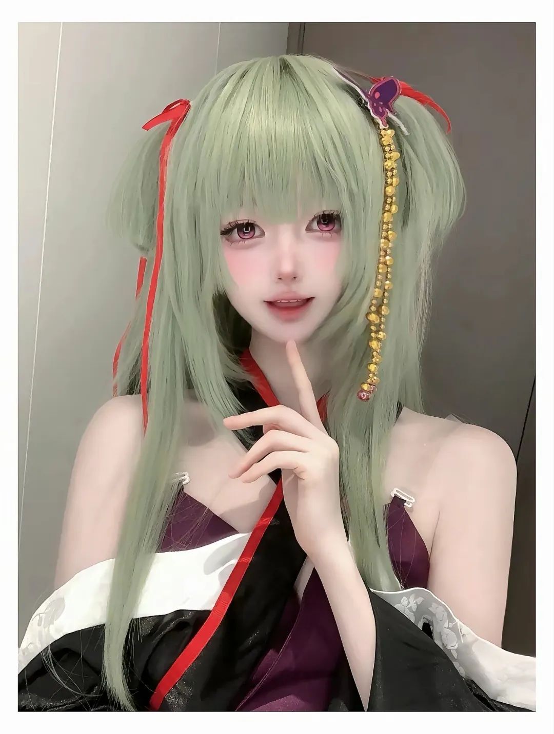“愿你不用再独与明月为伴，因为总是有人会幸福着你的幸福”#galgame#千恋万花#幼刀丛雨#cos#甜妹