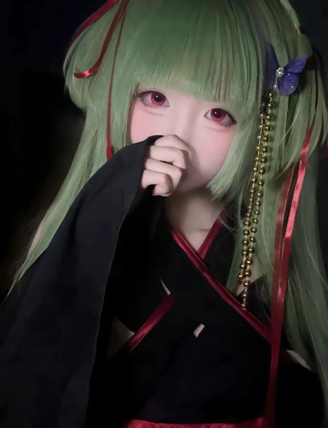 “愿你不用再独与明月为伴，因为总是有人会幸福着你的幸福”#galgame#千恋万花#幼刀丛雨#cos#甜妹