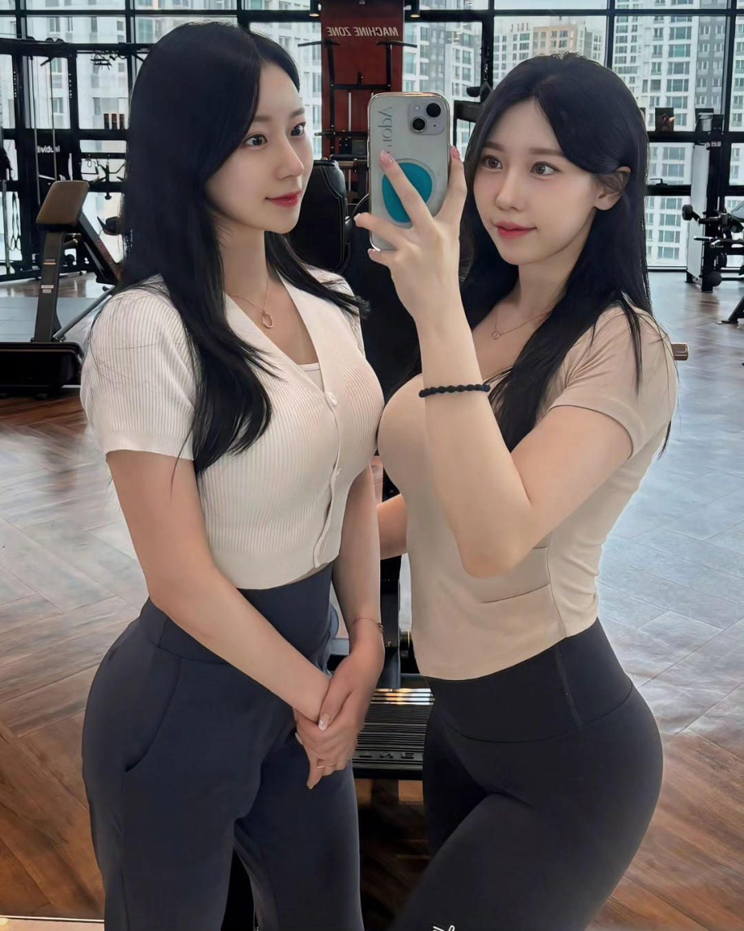 姐妹花一起来，双倍快乐啊！