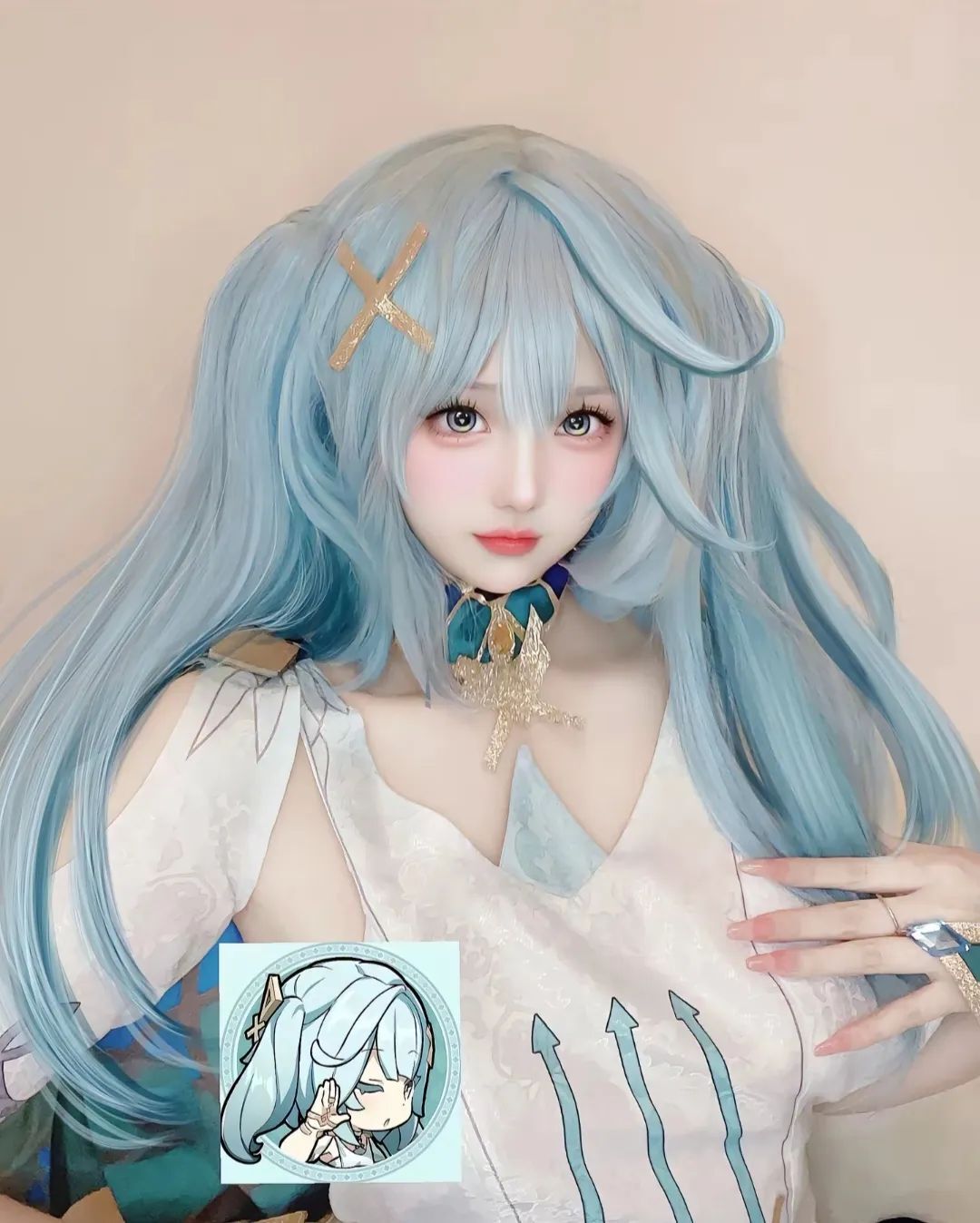 这乱糟糟的世界，只有你才是解药。#cos#珐露珊#原神#风花的呼吸#甜妹