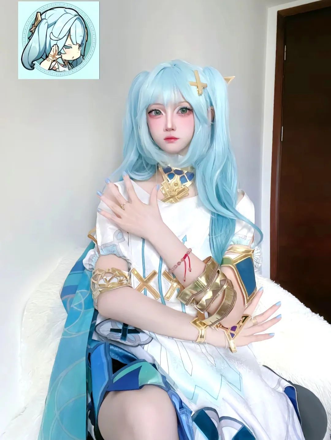 这乱糟糟的世界，只有你才是解药。#cos#珐露珊#原神#风花的呼吸#甜妹