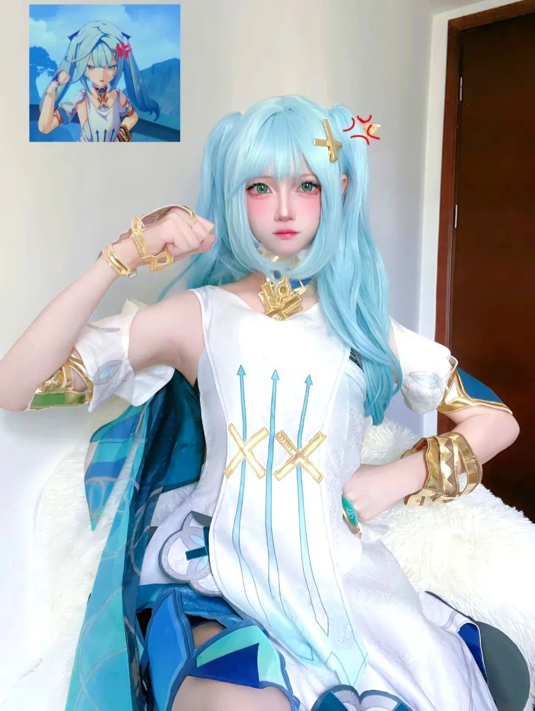 这乱糟糟的世界，只有你才是解药。#cos#珐露珊#原神#风花的呼吸#甜妹