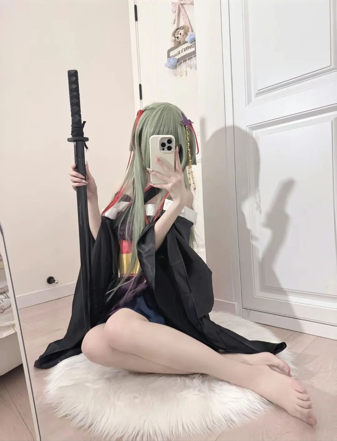 “愿你不用再独与明月为伴，因为总是有人会幸福着你的幸福”#galgame#千恋万花#幼刀丛雨#cos#甜妹
