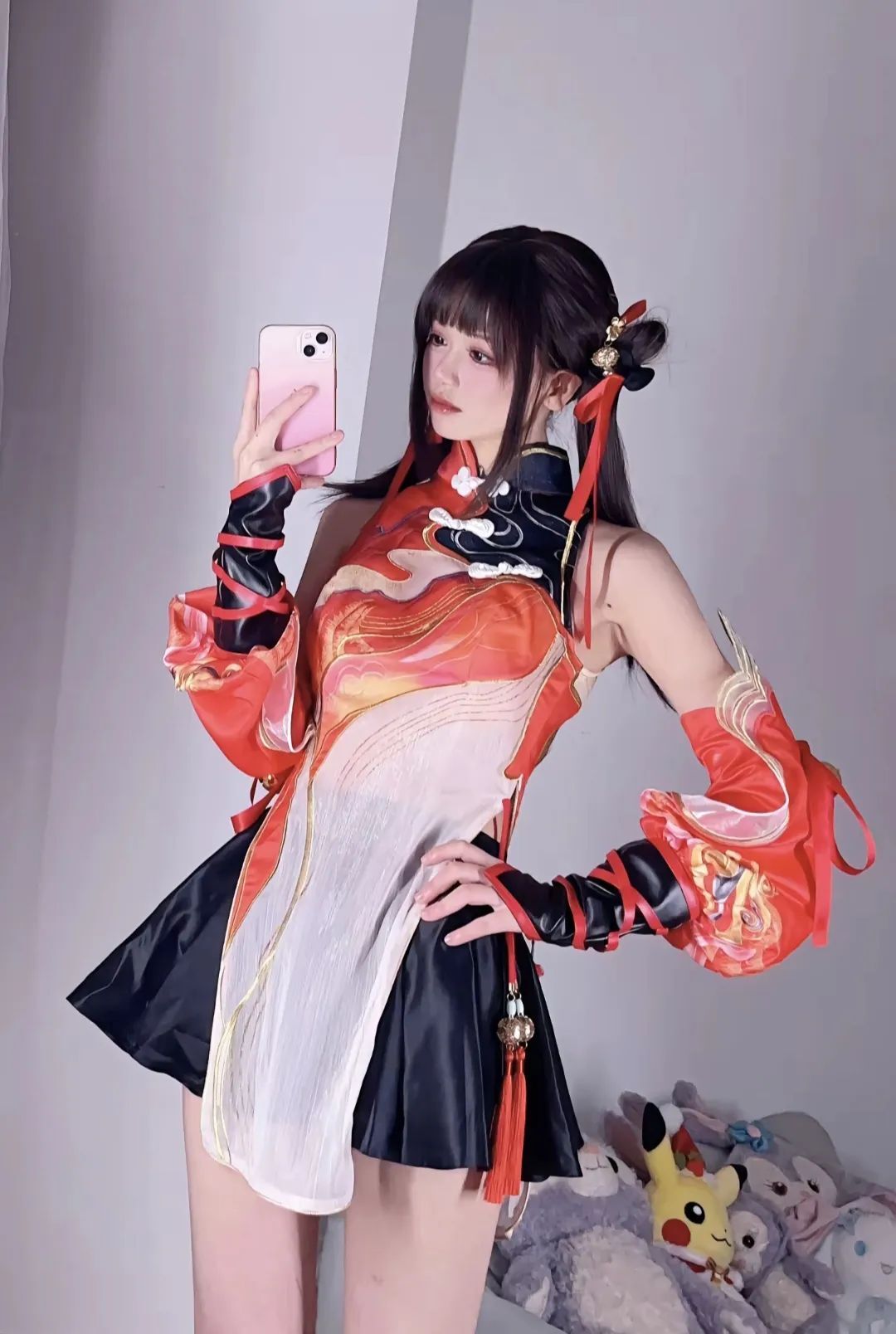 “后来我不再奢求幸福只希望你我平安”#沈妙#朱雀星衣#永劫无间穿搭#永劫暖暖#平安#千机喵