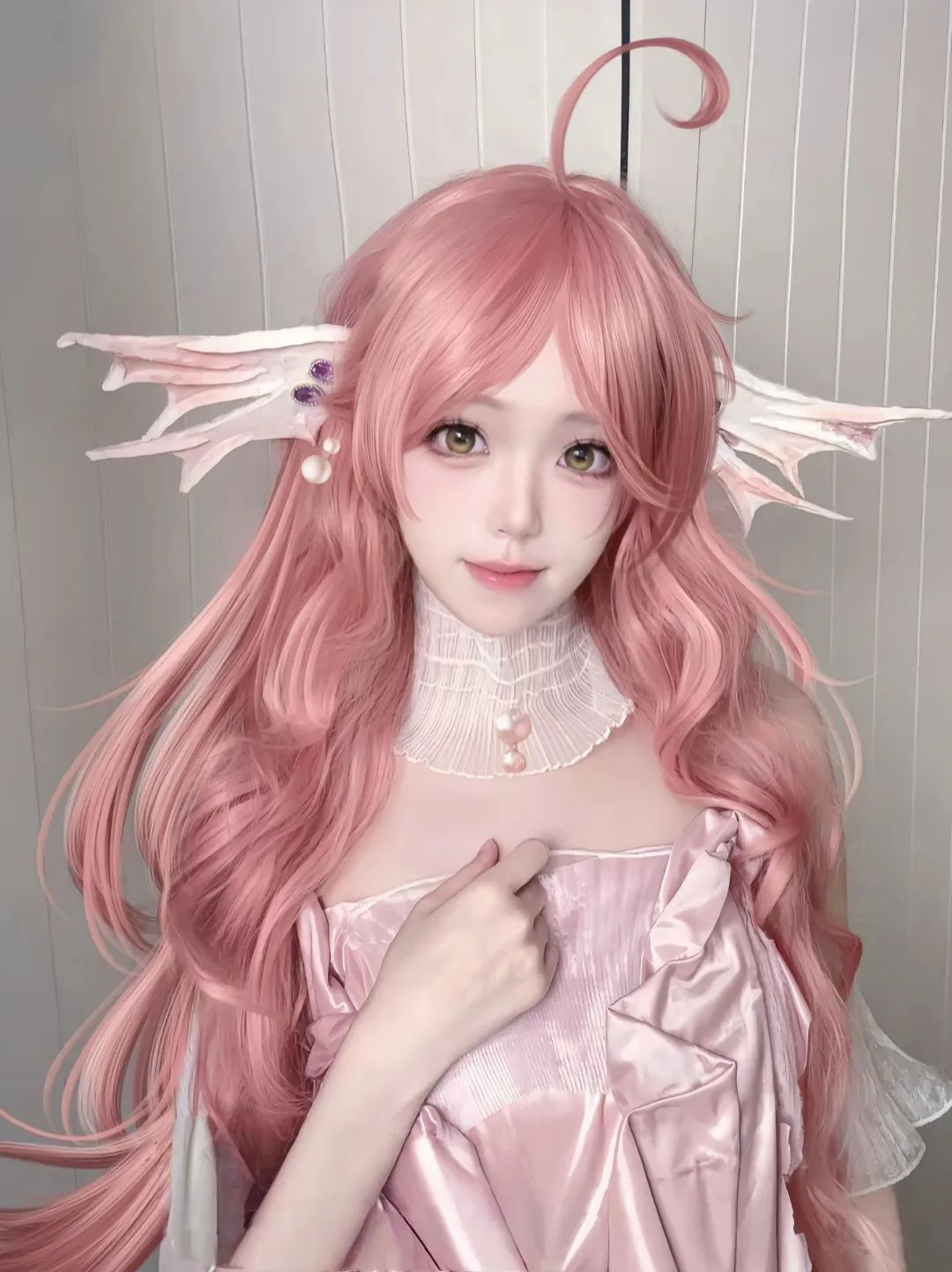 是粉色的人鱼朵朵！#cos#朵莉亚#朵莉亚520限定皮肤#朵莉亚心动手记