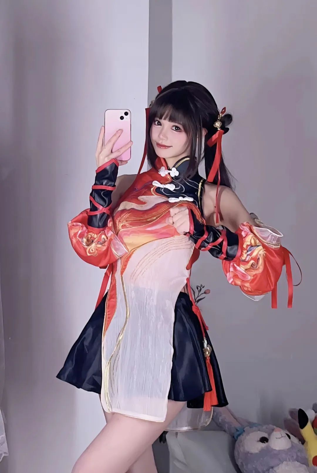 “后来我不再奢求幸福只希望你我平安”#沈妙#朱雀星衣#永劫无间穿搭#永劫暖暖#平安#千机喵