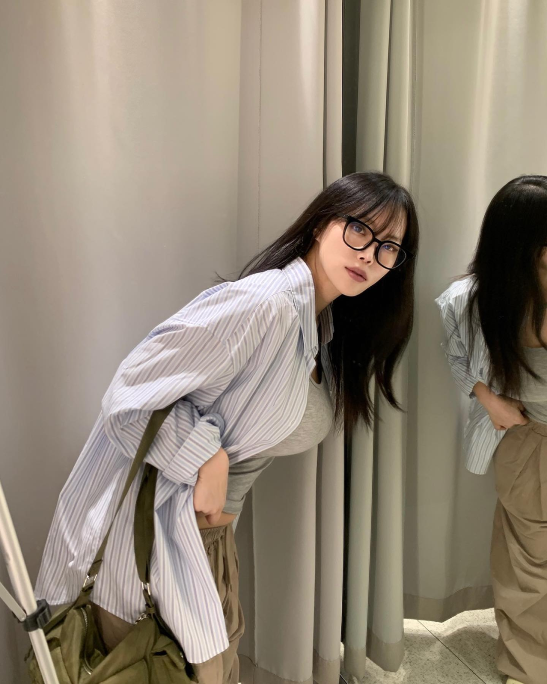 高冷范！身材很好！颜值出众！