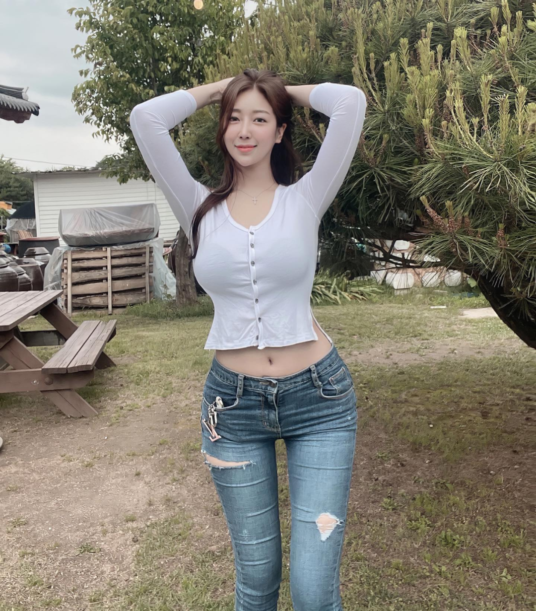 透视装！瑜伽裤！极品韩妹爽翻天！