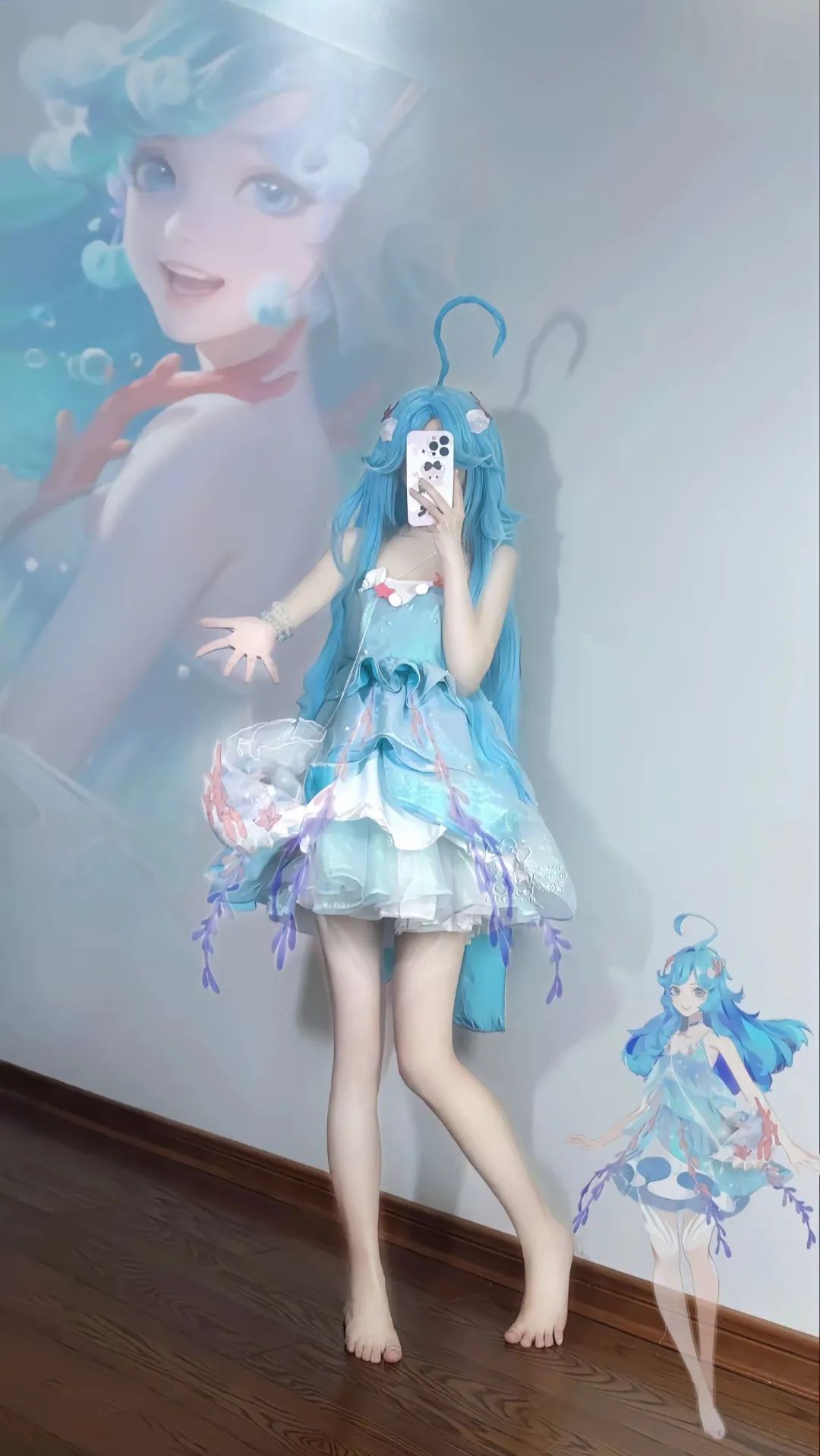 是粉色的人鱼朵朵！#cos#朵莉亚#朵莉亚520限定皮肤#朵莉亚心动手记