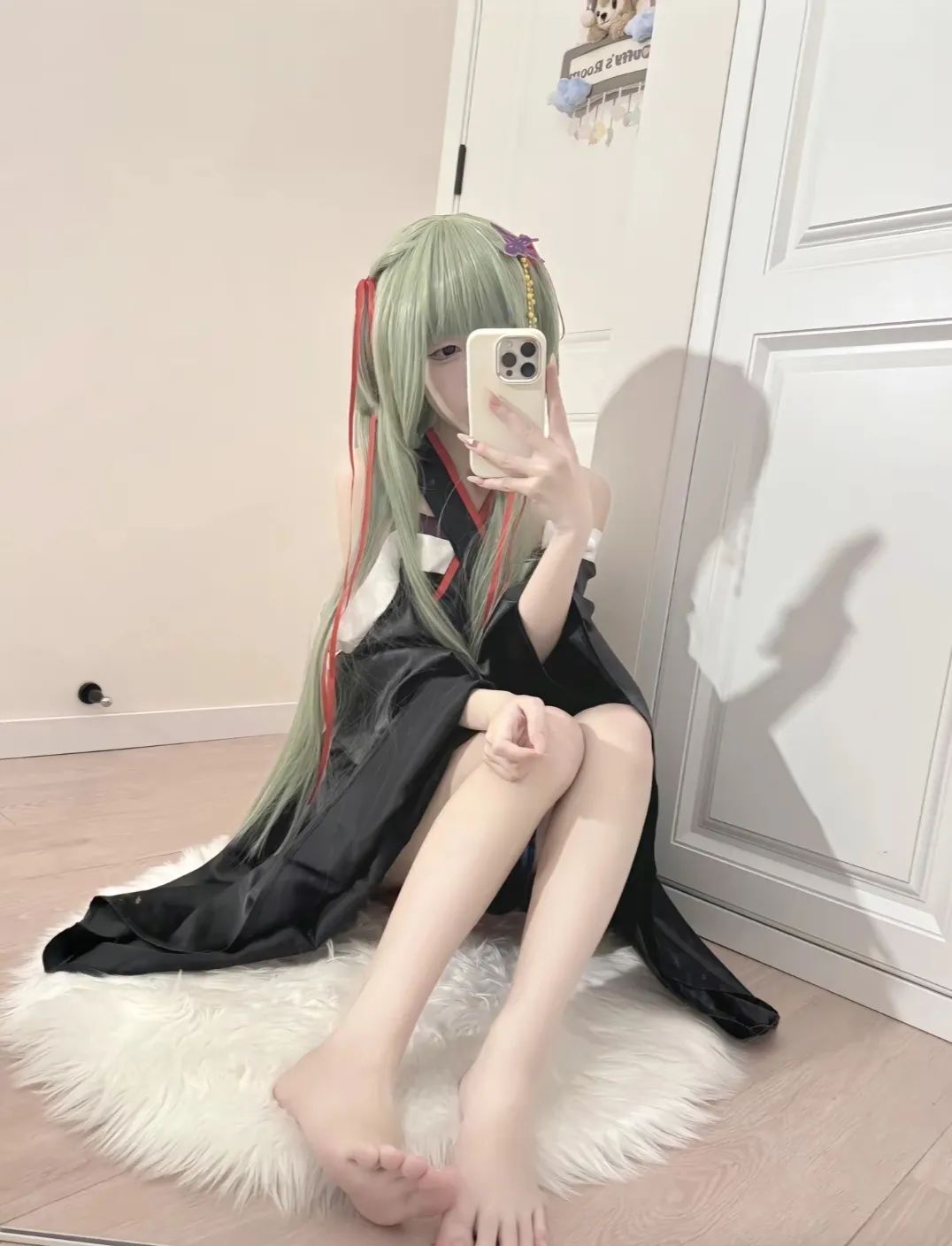“愿你不用再独与明月为伴，因为总是有人会幸福着你的幸福”#galgame#千恋万花#幼刀丛雨#cos#甜妹
