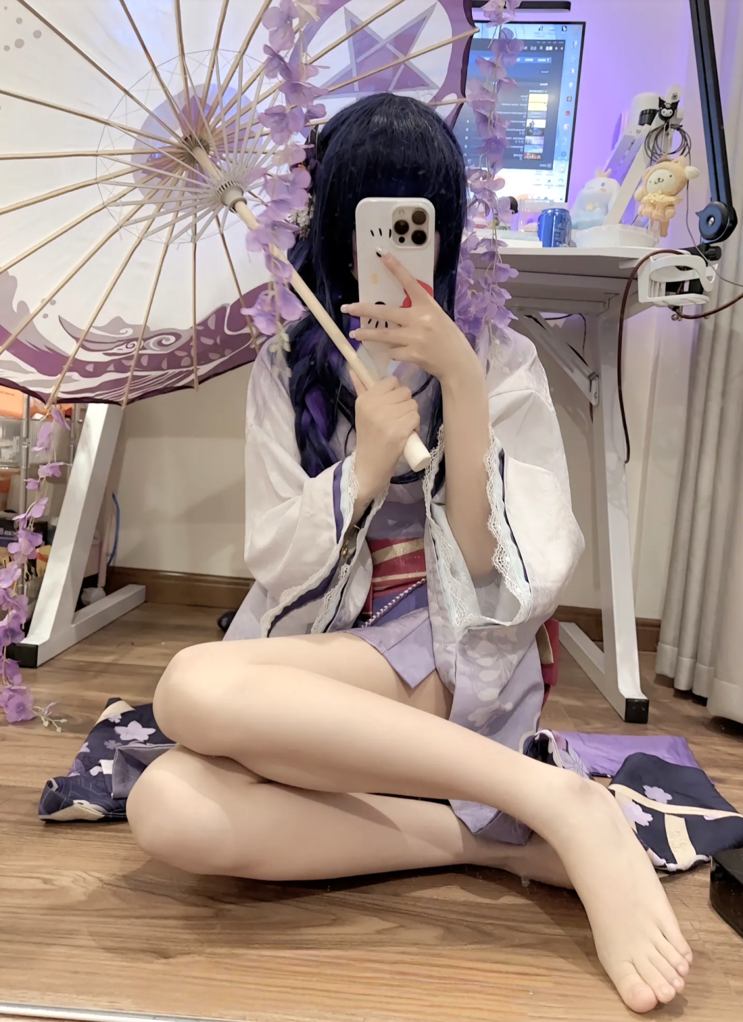 cosplay原神| 雷电将军  浮世景色百千年依旧 人之在世却如白露与泡影！旅行者 你要这只女仆将军还是要这只魅影将军OVO