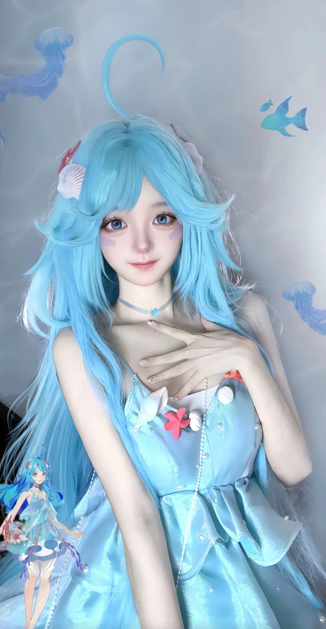 是粉色的人鱼朵朵！#cos#朵莉亚#朵莉亚520限定皮肤#朵莉亚心动手记
