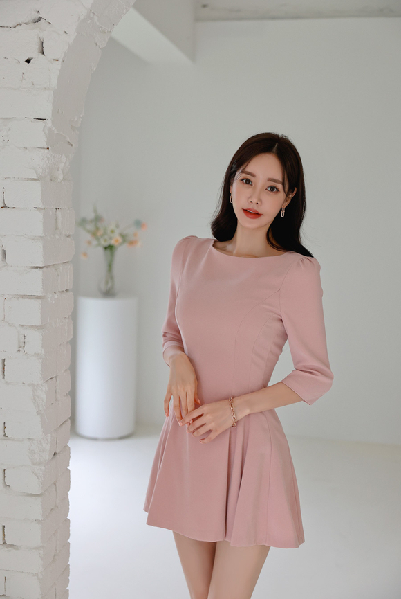 240122_RO更新(简约单色粉红情愫回忆连衣裙)