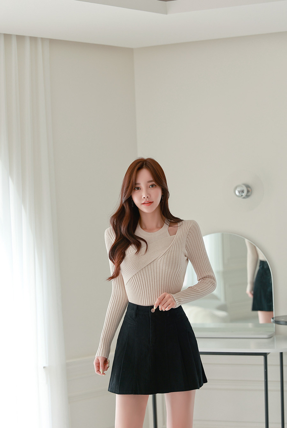 240507_RO更新(螺旋藕色亚麻质感都市条纹裙)