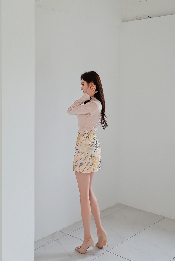 240506_RO更新(桃红暖春油画涂鸦绚丽及膝裙)